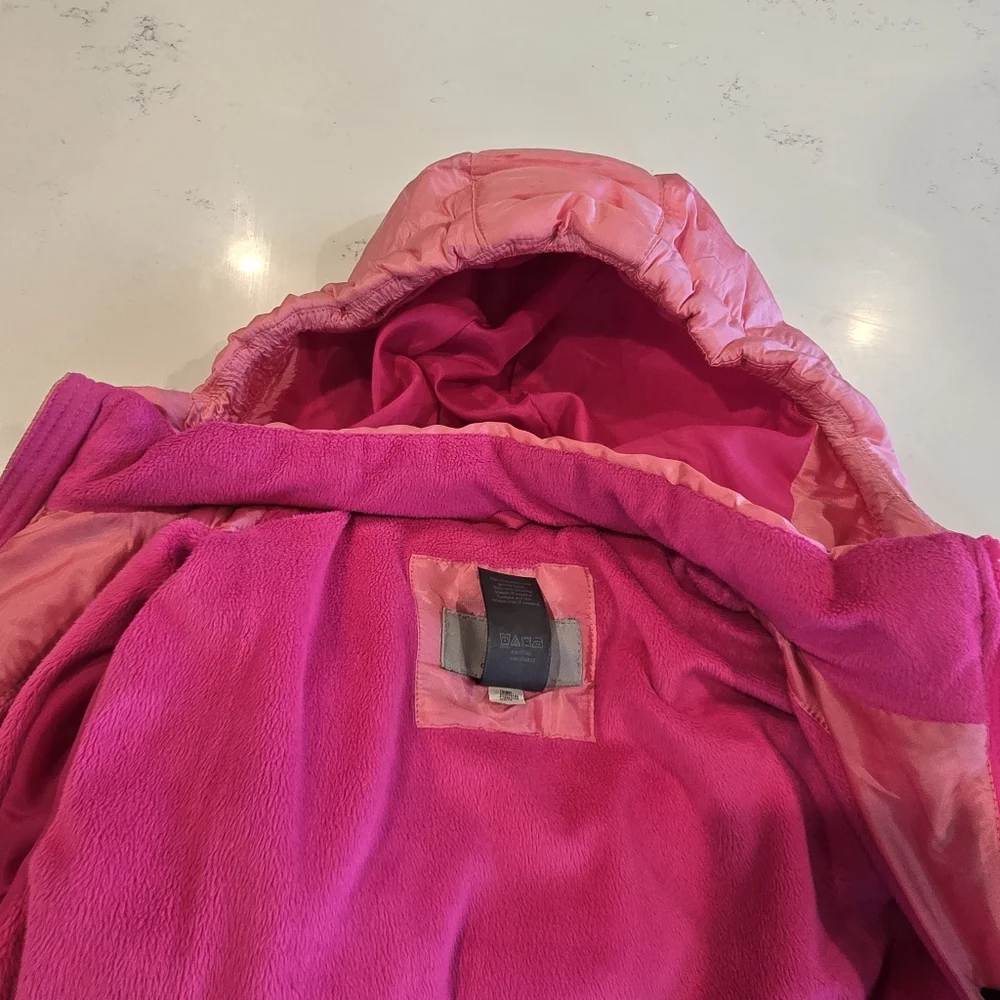Champion Pink Hooded Quilted  Puffer Coat Jacket Kids Girls M 7-8